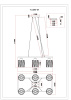 Подвесная люстра Moderli Prismique V11686-6P