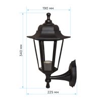 Уличный настенный светильник Apeyron Леда 11-99ЧЕР