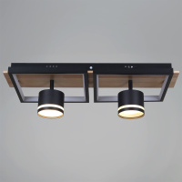 Потолочный светильник Reluce 19560-0.3-2+2 BK+WOOD