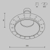 Встраиваемый светильник Maytoni Technical Share DL126-GU10-TRS-B