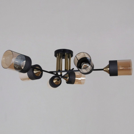 Потолочная люстра Reluce 48460-0.3-06 BK+COPPER
