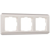 Рамка на 3 поста  перламутровый WL12-Frame-03 Werkel