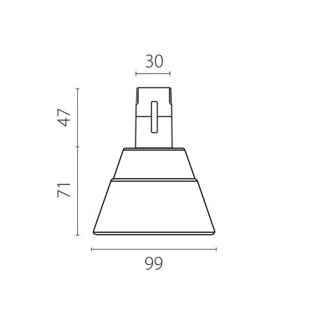Трековый однофазный светильник Lightstar Due Hermes 210947