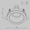 Встраиваемый светильник Maytoni Technical Share DL126-GU10-B