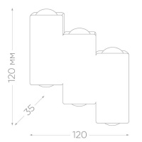 Уличный настенный светодиодный светильник Feron Нью-Йорк DH101 11704