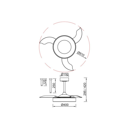 Люстра-вентилятор Mantra Niseko Fan 9092