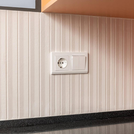 Выключатель двухклавишный Werkel белый W1120001