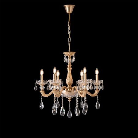 Подвесная люстра Crystal Lux ELIZABETH SP6 BRASS
