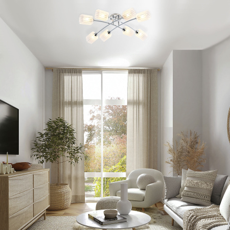 Потолочный светильник Eurosvet 30125/8 хром