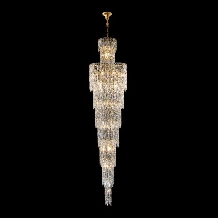 Каскадная люстра Crystal Lux ABRIL SP28 GOLD