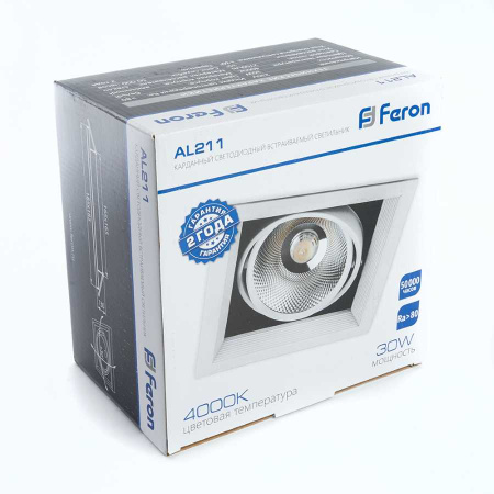 Встраиваемый светодиодный светильник Feron AL211 29779