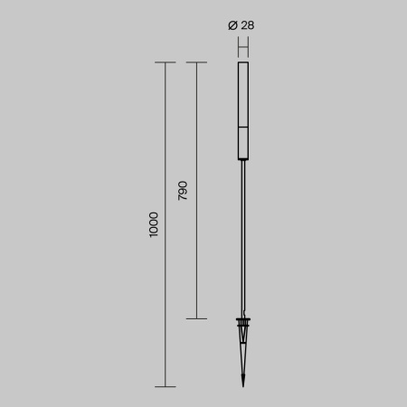 Ландшафтный светильник Maytoni Flare O487FL-L3GF3K1