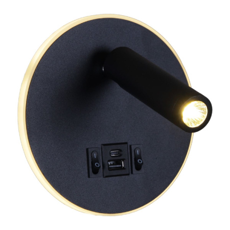 Спот Reluce 86203-9.2-001KT LED12W+USB BK