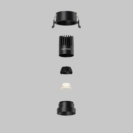 Встраиваемый светильник Maytoni Dip DL115-10W-2.7K-B