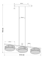 Подвесная люстра Kutek Lavone LAV-ZWL-6(Z)240