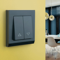 Выключатель жалюзи черный WL08-01-02 Werkel