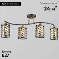 Потолочная люстра Reluce 05943-0.3-04 BK+COP