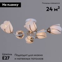 Потолочная люстра Reluce 35360-0.3-06 WH+FG