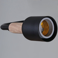 Люстра на штанге Reluce 99960-0.3-04 BK+WOOD