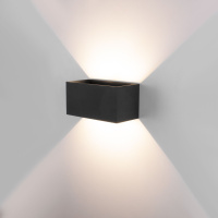 Уличный настенный светодиодный светильник Elektrostandard Winner 35137/W черный