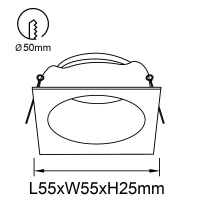 Встраиваемый светильник Mantra Antilla 9169