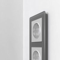 Рамка на 3 поста Acrylic графит W0032704 Werkel