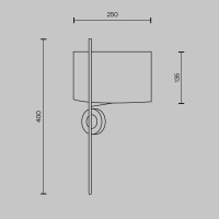 Настенный светильник Maytoni Glamping MOD437WL-02BG