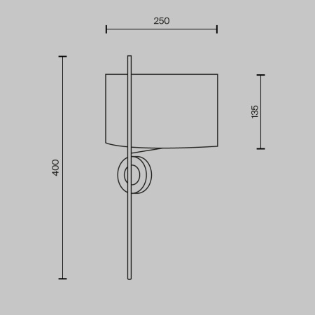 Настенный светильник Maytoni Glamping MOD437WL-02BG