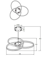 Светодиодный светильник Gauss для растений, с адаптером 24V Stone MG001