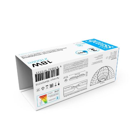 Настенно-потолочный светодиодный светильник Gauss ССП-176 Evo 864424318