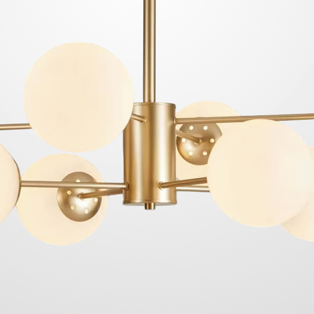 Люстра на штанге ImperiumLoft Roundi Brass 305756-23