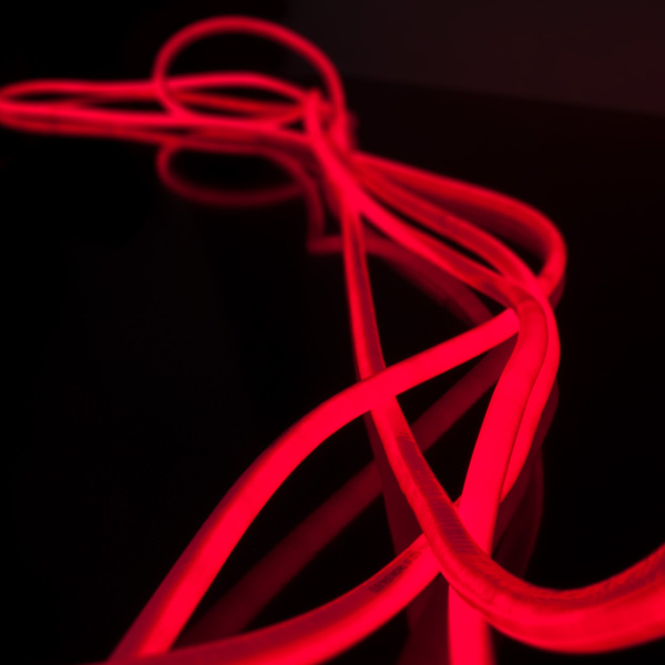 Светодиодный гибкий неон LS003 220V 9.6W 144Led 2835 IP67 круглый красный Elektrostandard