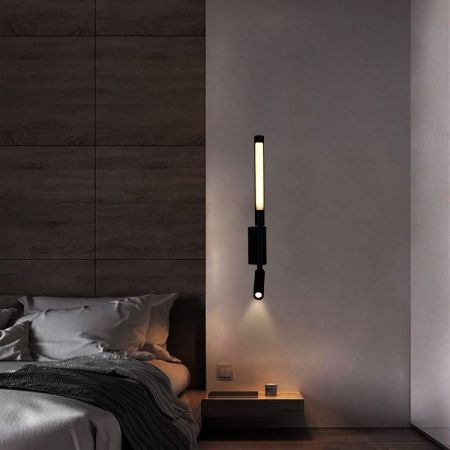 Настенный светильник Reluce 86209-9.2-001KT LED3W+6W BK