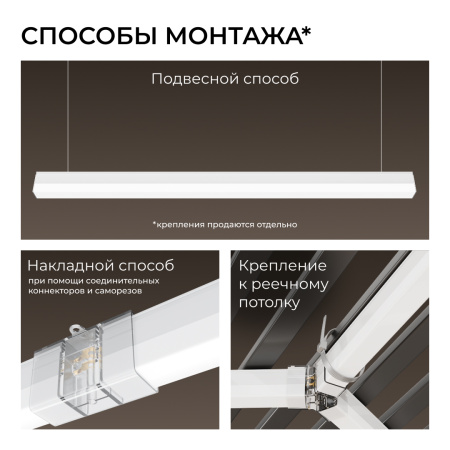 Линейный накладной светильник Apeyron Net 30-45