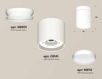 Комплект накладного светильника Ambrella light Techno Spot XS (N8901, C8141, N8112) XS8141015