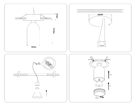 Встраиваемый спот Ambrella Light Move TA1273