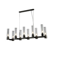 Подвесная люстра Crystal Lux OTONO SP10 L980 BLACK CHROMIUM/TRANSPARENTE