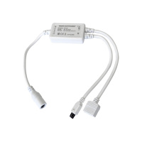 Контроллер для светодиодной ленты RGBW Apeyron 72Вт 12-24В 4*15A/канал IP20 пульт, DC-коннектор для входа, 5-игольчатый коннектор для выхода 04-29