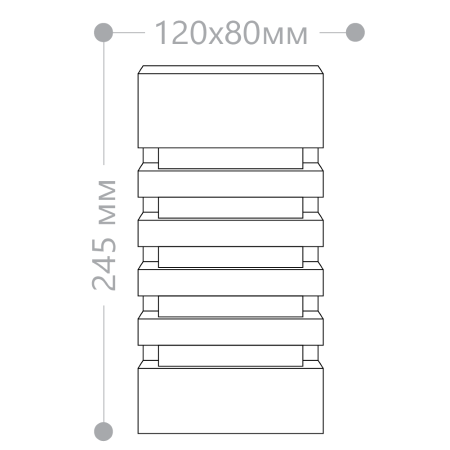 Уличный настенный светильник Feron DH0602 11876