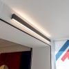 Линейный светодиодный накладной двусторонний светильник 128см 50Вт 3000К черная шагрень 101-100-40-128 Elektrostandard