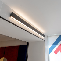 Линейный светодиодный накладной двусторонний светильник 128см 50Вт 3000К черная шагрень 101-100-40-128 Elektrostandard