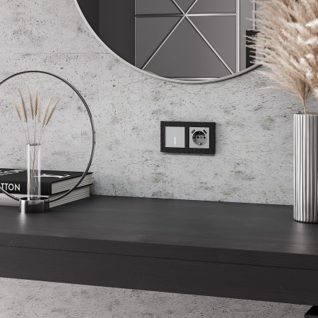 Рамка Werkel Hammer на 2 поста черный W0022408