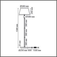 Торшер Lumion Classi Eletra 8416/1F