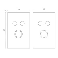 Торцевая заглушка (2 шт.) ST Luce Skyflat ST068.409.13