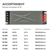 Блок питания Apeyron 12В 150Вт 186-264В 125А IP20 03-256