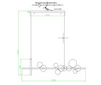 Подвесная люстра Kink Light Иона 09408-10,19