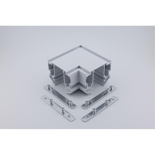 Соединитель для магнитного шинопровода угловой плоский для натяжного потолка Aployt Magnetic track 220 APL.0286.10.02