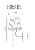 Бра Arte Lamp Marriot A5039AP-1AB