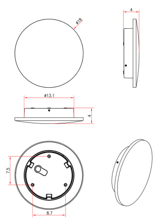 Уличный настенный светильник Arte Lamp Nimbo A1510AL-1WH