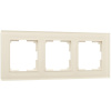 Рамка на 3 поста (молочный, стекло) W0031141 Werkel